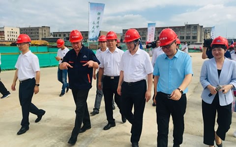 金華市(shì)市委書記陳(chen)龍視察杭機(ji)新廠區建設(she)情況